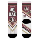 Florida State Seminoles Socks Personalized Pinstripe Chevron Garnet White Best Selling
