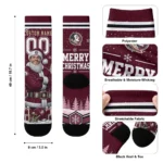 Florida State Seminoles Socks Personalized Snowy Scene Garnet White Best Selling
