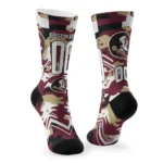 Florida State Seminoles Socks Personalized Woodland Camo Garnet Best Selling