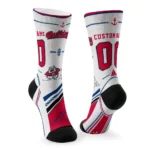 Fresno State Bulldogs Socks Customized Nautical Icons Red White Best Selling