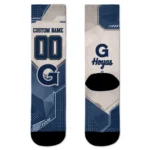 Georgetown Hoyas Socks Personalized Geometric Tech Blue Best Selling