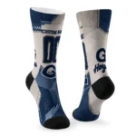 Georgetown Hoyas Socks Personalized Geometric Tech Blue Best Selling
