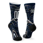 Georgetown Hoyas Socks Personalized Leopard Print Blue Black Best Selling