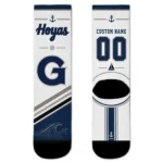 Georgetown Hoyas Socks Personalized Nautical Icons Blue White Best Selling