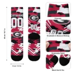 Georgia Bulldogs Socks Custom Woodland Camo Red Best Selling