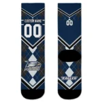 Georgia Southern Eagles Socks Customized Argyle Pattern Blue Best Selling