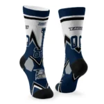 Georgia Southern Eagles Socks Customized Arrow Blocks Blue Best Selling