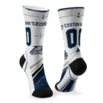 Georgia Southern Eagles Socks Customized Nautical Icons Blue White Best Selling