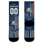 Georgia Southern Eagles Socks Customized Star Stripes Blue White Best Selling