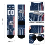 Georgia Southern Eagles Socks Customized Star Stripes Blue White Best Selling