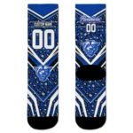 Georgia State Panthers Socks Personalized Leopard Print Blue Black Best Selling