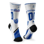 Georgia State Panthers Socks Personalized Nautical Icons Blue White Best Selling
