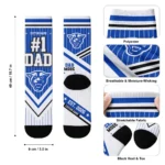 Georgia State Panthers Socks Personalized Pinstripe Chevron Blue White Best Selling