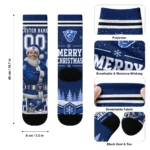 Georgia State Panthers Socks Personalized Snowy Scene Blue White Best Selling