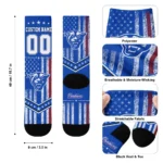 Georgia State Panthers Socks Personalized Star Stripes Blue White Best Selling