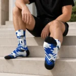 Georgia State Panthers Socks Personalized Woodland Camo Blue Best Selling