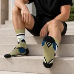 Georgia Tech Yellow Jackets Socks Customized Arrow Blocks Gold Best Selling