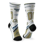 Georgia Tech Yellow Jackets Socks Customized Nautical Icons Gold White Best Selling