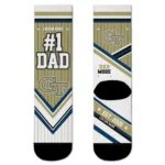 Georgia Tech Yellow Jackets Socks Customized Pinstripe Chevron Gold White Best Selling