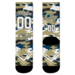 Georgia Tech Yellow Jackets Socks Customized Woodland Camo Gold Best Selling