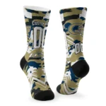 Georgia Tech Yellow Jackets Socks Customized Woodland Camo Gold Best Selling