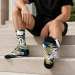 Georgia Tech Yellow Jackets Socks Customized Woodland Camo Gold Best Selling