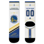 Golden State Warriors Socks - Customized Nautical Icons Blue White