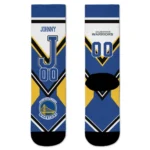 Golden State Warriors Socks Personalized Arrow Blocks Blue Best Selling