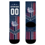 Gonzaga Bulldogs Socks Custom Star Stripes Blue White Best Selling