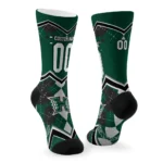 Hawaii Rainbow Warriors Socks Customized Argyle Pattern Green Best Selling