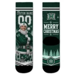 Hawaii Rainbow Warriors Socks Customized Snowy Scene Green White Best Selling