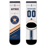 Houston Astros Socks - Custom Nautical Icons Blue White