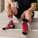 Houston Cougars Socks Personalized Arrow Blocks Red Best Selling