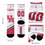 Houston Cougars Socks Personalized Nautical Icons Red White Best Selling