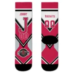 Houston Rockets Socks Custom Arrow Blocks Red Best Selling