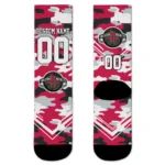 Houston Rockets Socks Customized Woodland Camo Red Best Selling