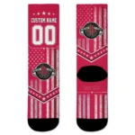 Houston Rockets Socks Personalized Star Stripes Red White Best Selling