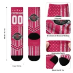 Houston Rockets Socks Personalized Star Stripes Red White Best Selling