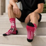 Houston Rockets Socks Personalized Star Stripes Red White Best Selling