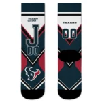 Houston Texans Socks Custom Arrow Blocks Blue Best Selling