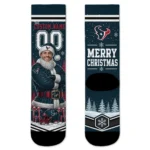 Houston Texans Socks Personalized Snowy Scene Blue White Best Selling
