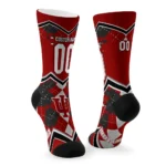 Indiana Hoosiers Socks Custom Argyle Pattern Red Best Selling