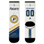 Indiana Pacers Socks - Custom Nautical Icons Blue White