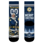 Indiana Pacers Socks Custom Snowy Scene Blue White Best Selling