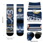 Indiana Pacers Socks Custom Snowy Scene Blue White Best Selling