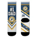 Indiana Pacers Socks - Customized Pinstripe Chevron Blue White