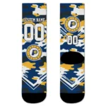 Indiana Pacers Socks Personalized Woodland Camo Blue Best Selling
