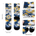 Indiana Pacers Socks Personalized Woodland Camo Blue Best Selling
