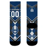 Indianapolis Colts Socks Custom Argyle Pattern Blue Best Selling