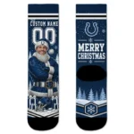 Indianapolis Colts Socks Custom Snowy Scene Blue White Best Selling